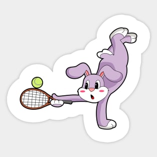 Rabbit Tennis Tennis racket Sports Sticker